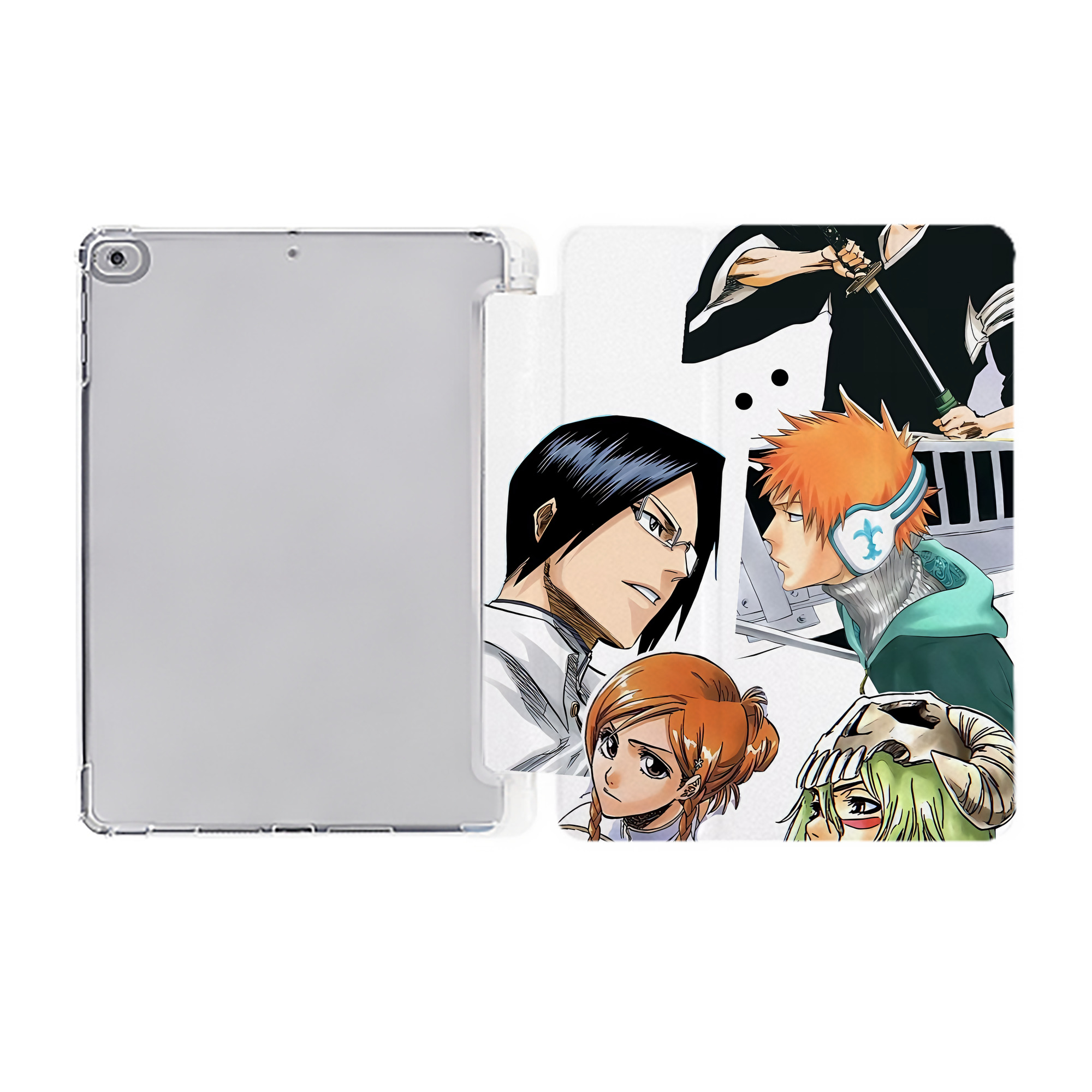（画像用） ハイキュー!! Haikyu!! IPad ケース ペン収納付き 三つ折りスタンド PUレザー×シリコン 対応機種9.5/10.5/10.9インチ